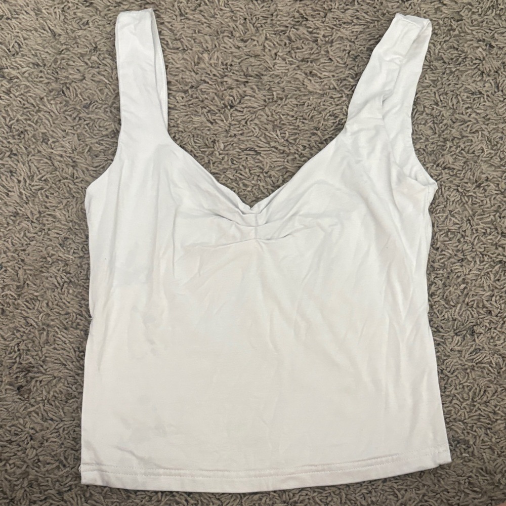 Classic White V-Neck Camisole